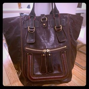 Sold.Chloe bay bag XL in Burgundy / Sold
